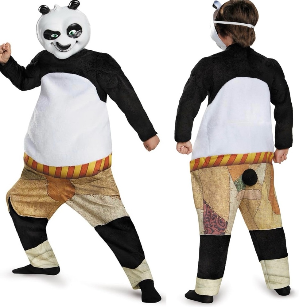 Disguise Panda-Po Deluxe/Muscle Costume Size Small (4-6)